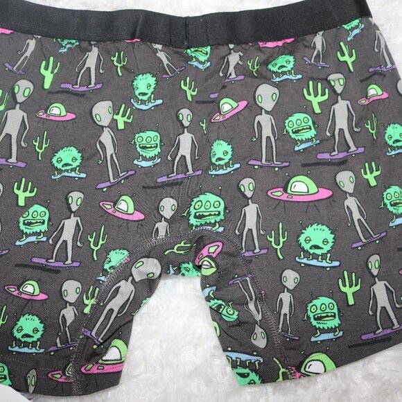 💥HP💥 MeUndies Aliens mens boxer briefs and ankle socks both medium brand new - Picture 3 of 6